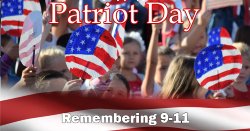 Banner: Patriot Day remembering 9 1 1